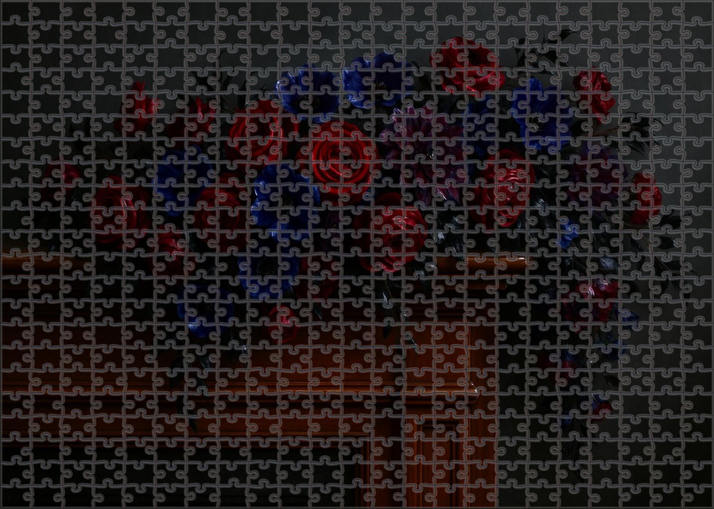 Regal Evening Garland Deep Hues In A Cascading Design Family Puzzles