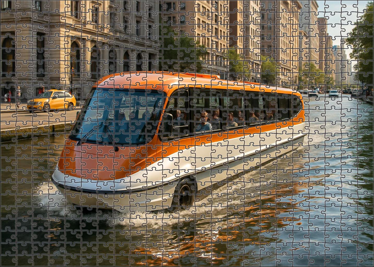 Hydrogen-powered Amphibious Bus 500 Piece Puzzle