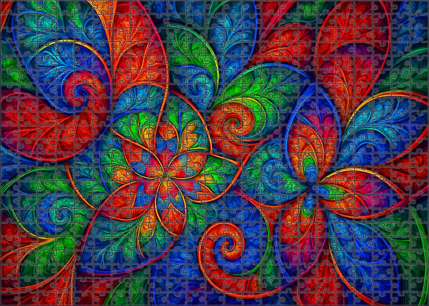 Kaleidoscope Of Inner Realms 50 Piece Puzzle