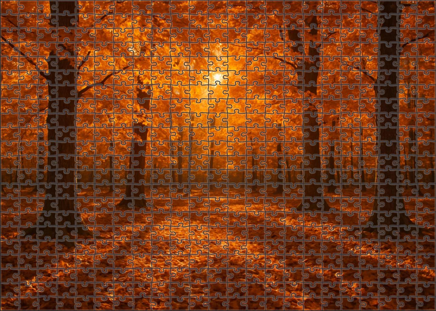 Amber Leaf Glen Easy Puzzles