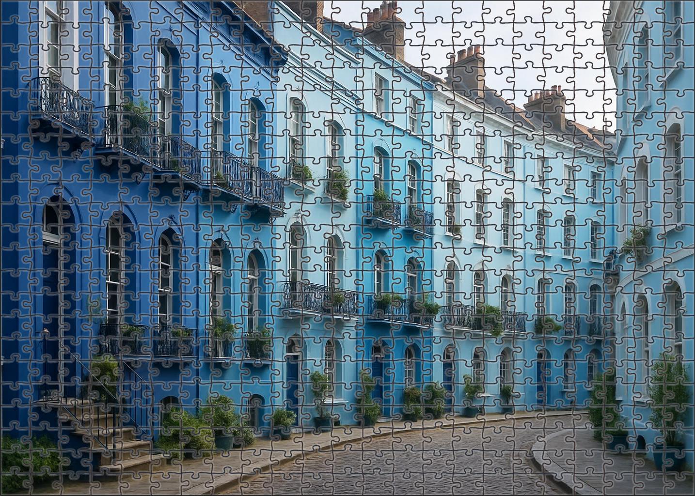 Azure Crescent Puzzle Collection