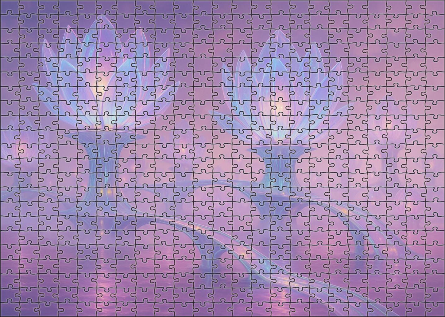 The Floating City Of Glass Blossoms 300 Piece Puzzle