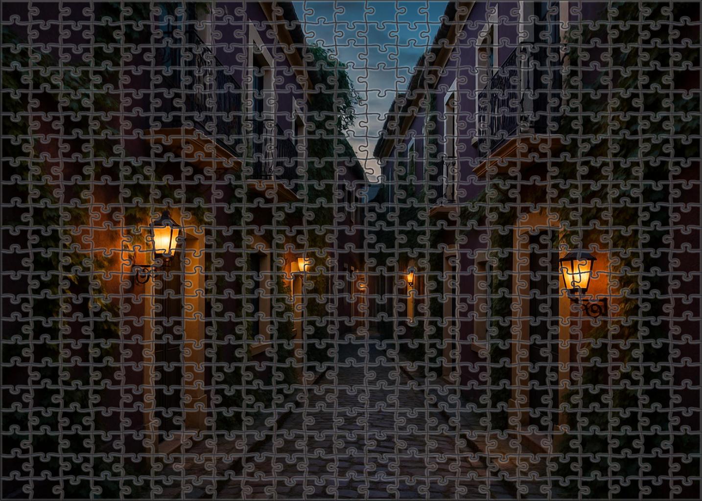 Plum Lantern Way 200 Piece Puzzle