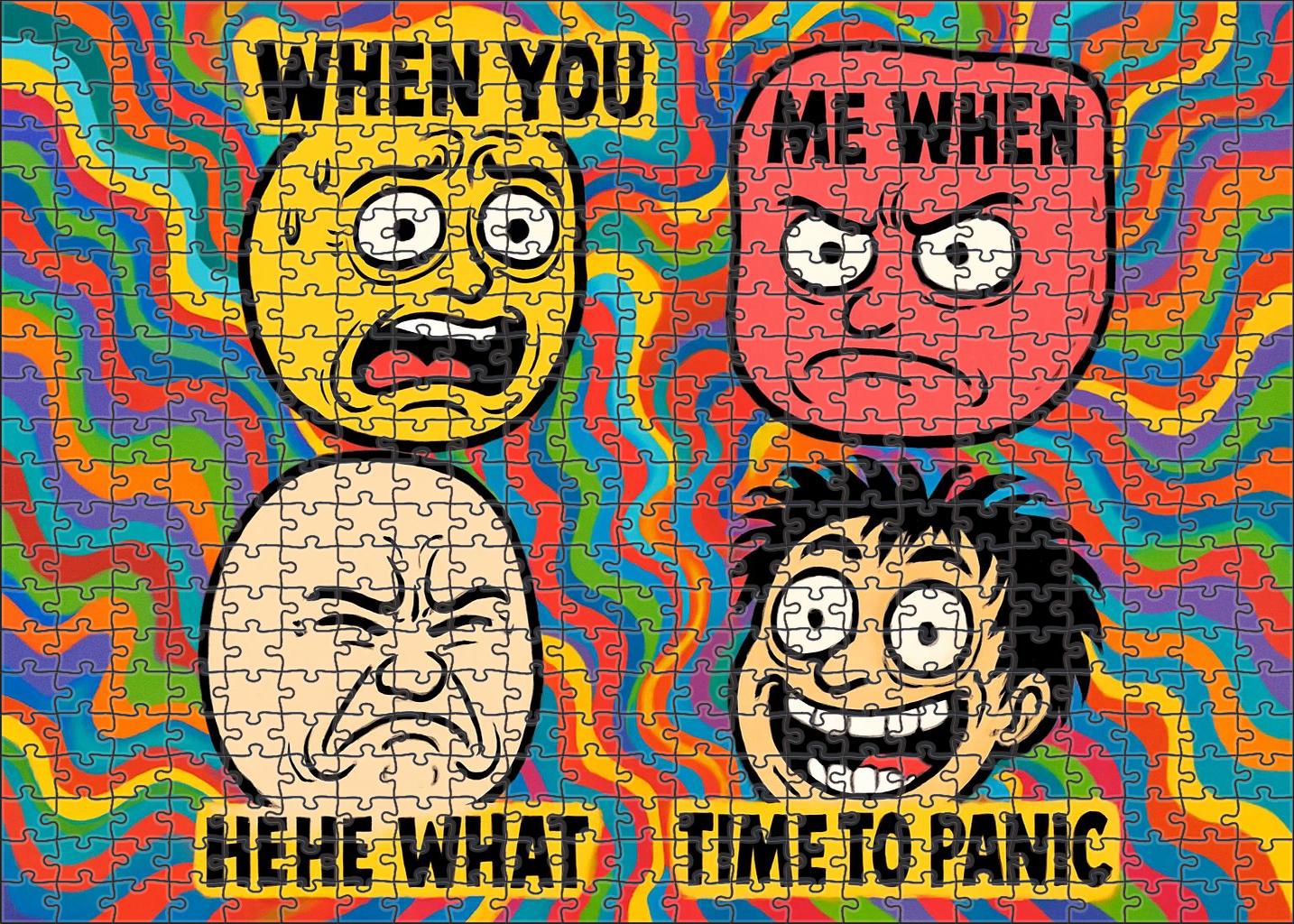Internet Meme Lore Viral Icons And Digital Humor Phenomena 20 Piece Puzzle