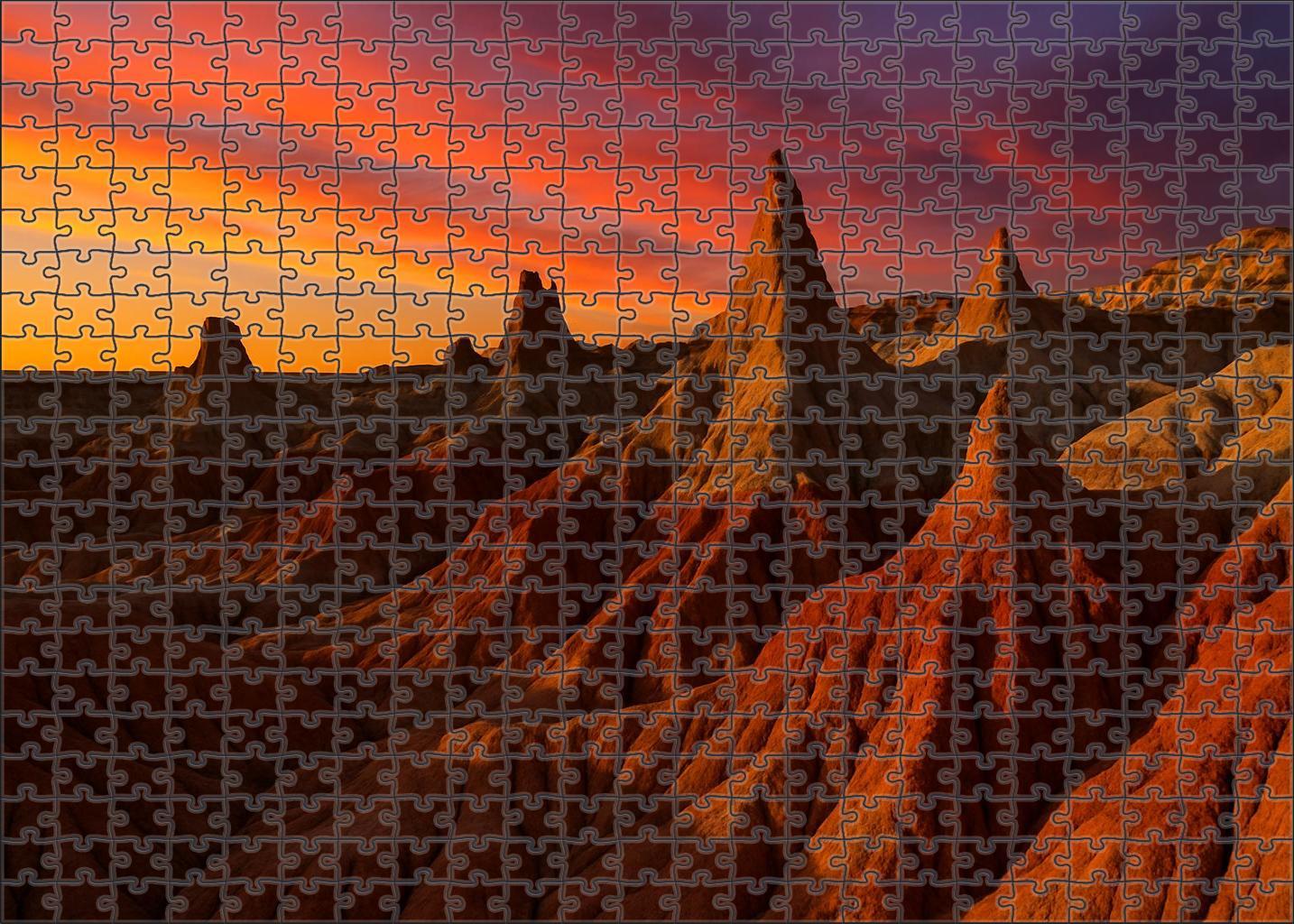 Sunset Ridge Badlands Puzzle Collection