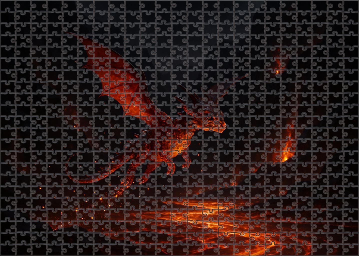 Cinderwing Drakeling 1000 Piece Puzzle