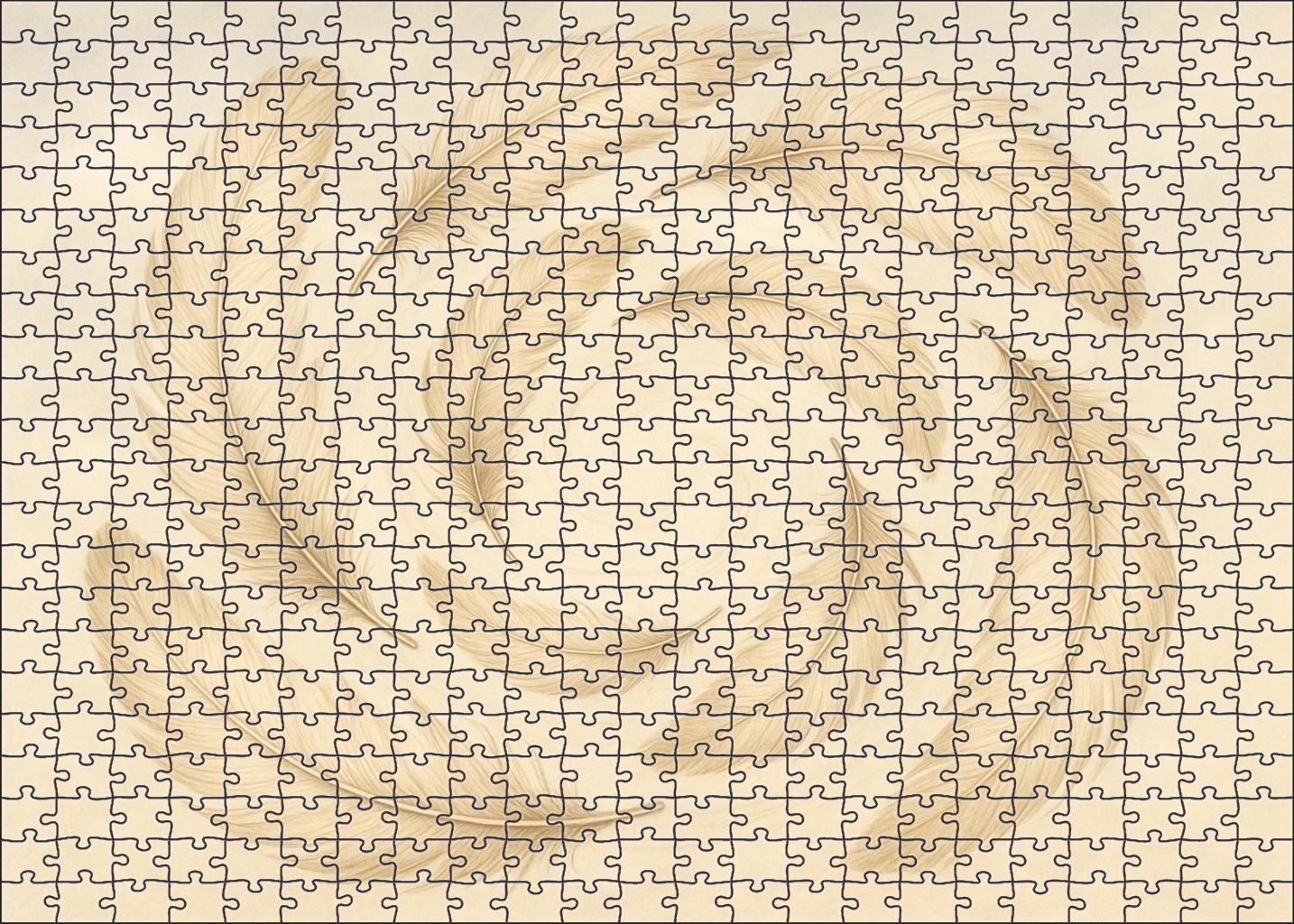 The Carousel Of Floating Feathers Premium Puzzle Pieces