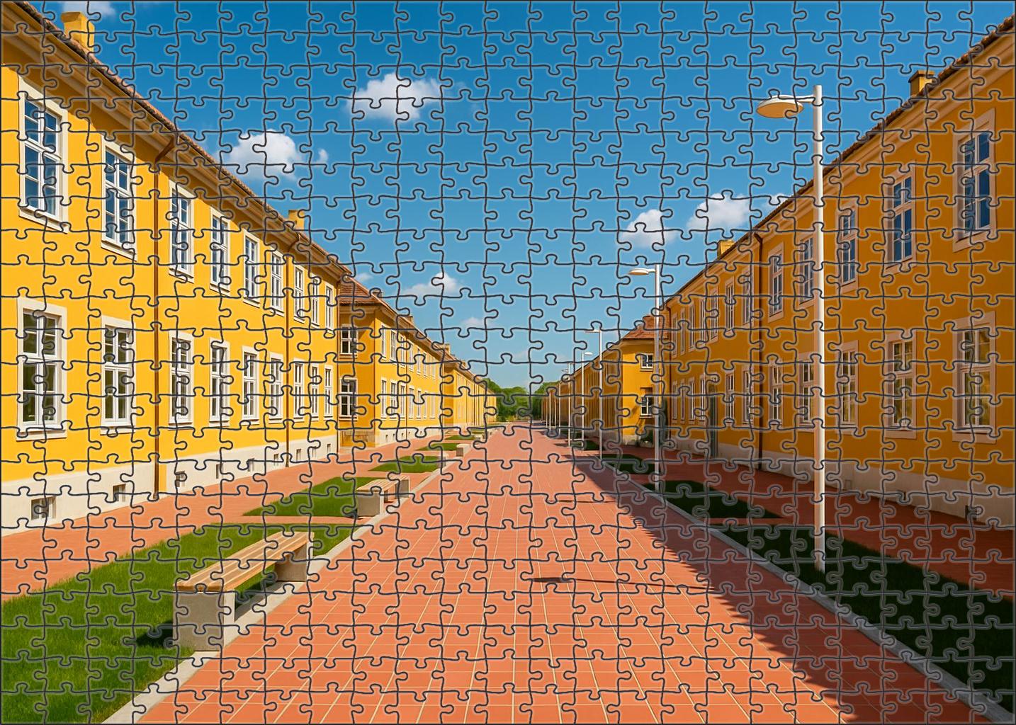 Golden Rod Row 200 Piece Puzzle