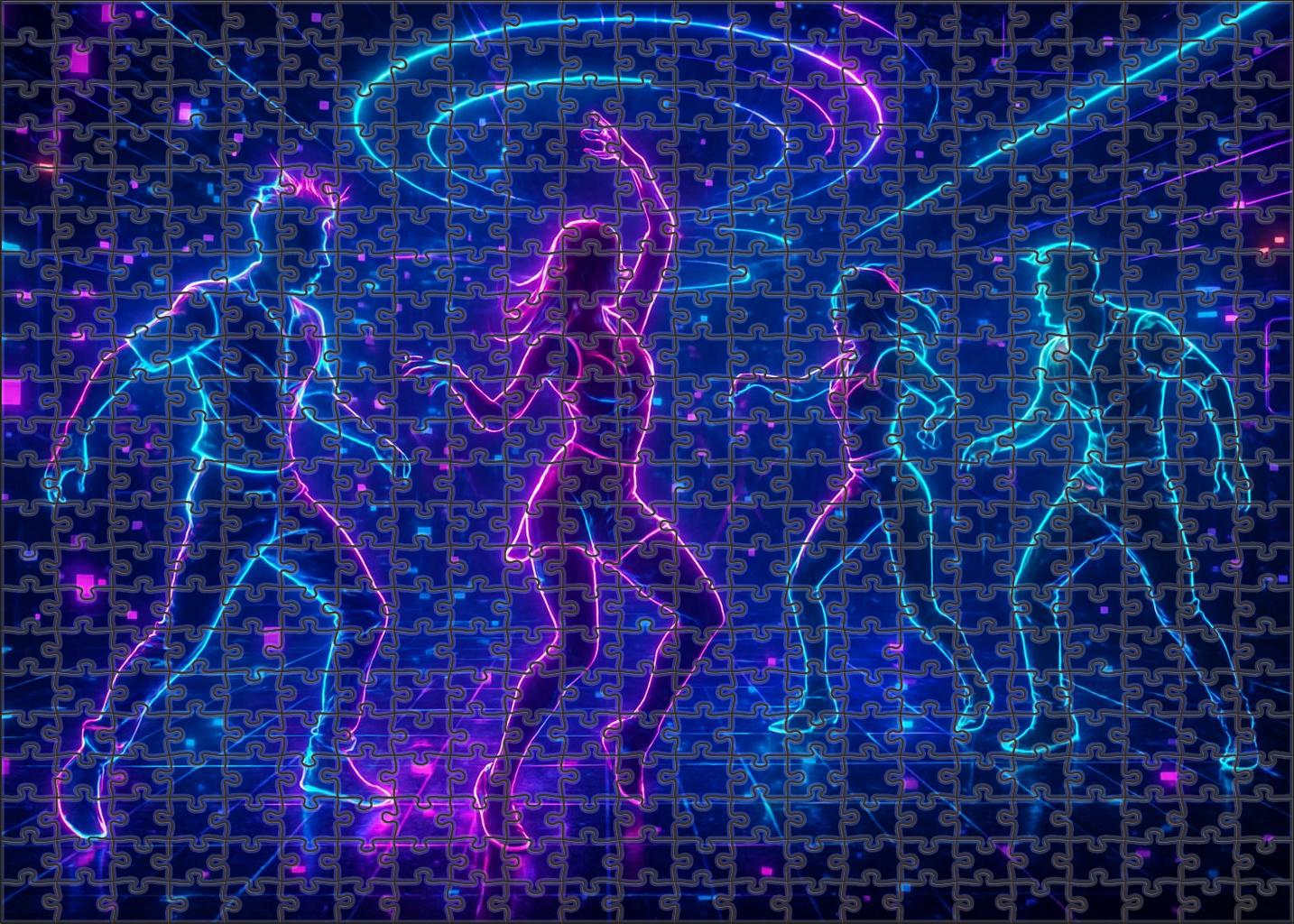 Virtual Reality Dance Craze Immersive Beats And Digital Moves 50 Piece Puzzle