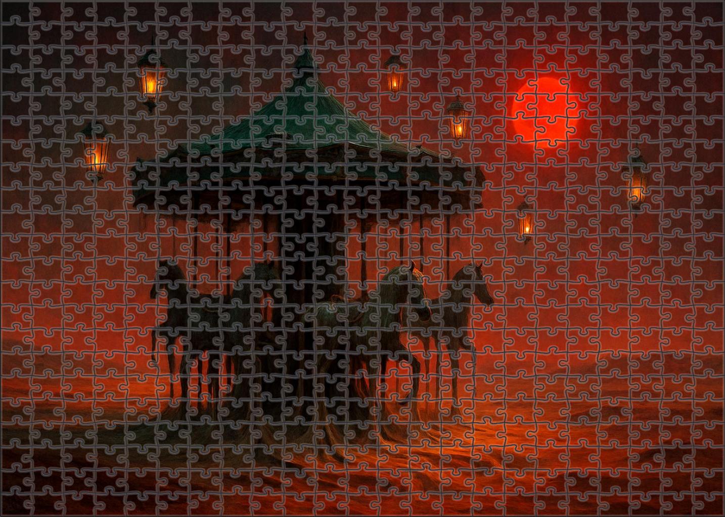 The Carousel Of Melting Shadows 300 Piece Puzzle