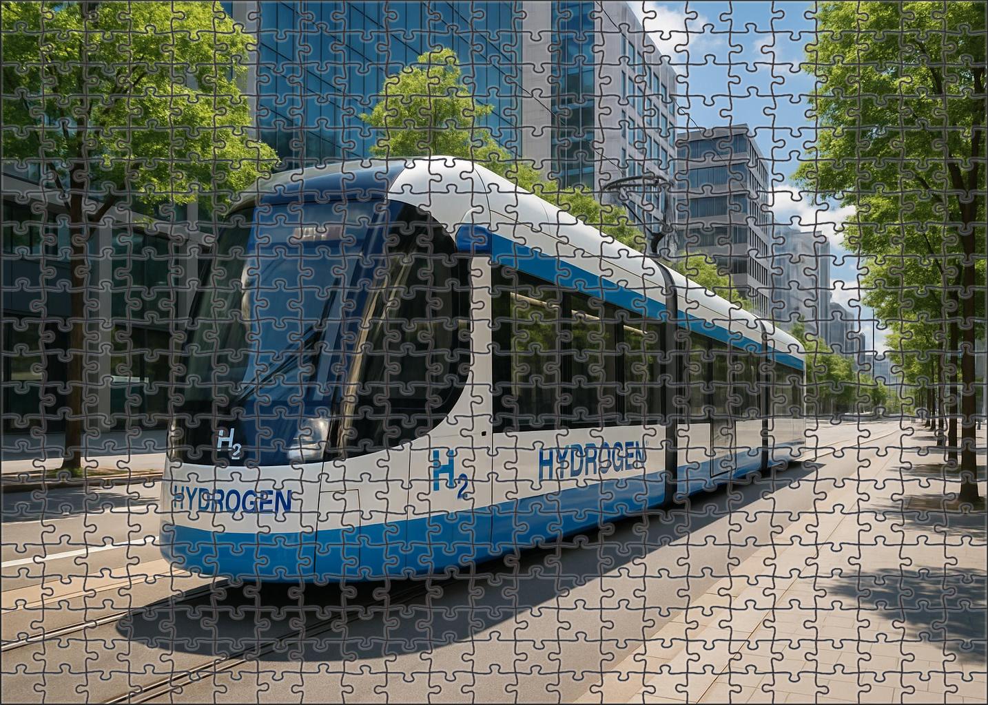 Hydrogen Fuel Cell Tramway 50 Piece Puzzle