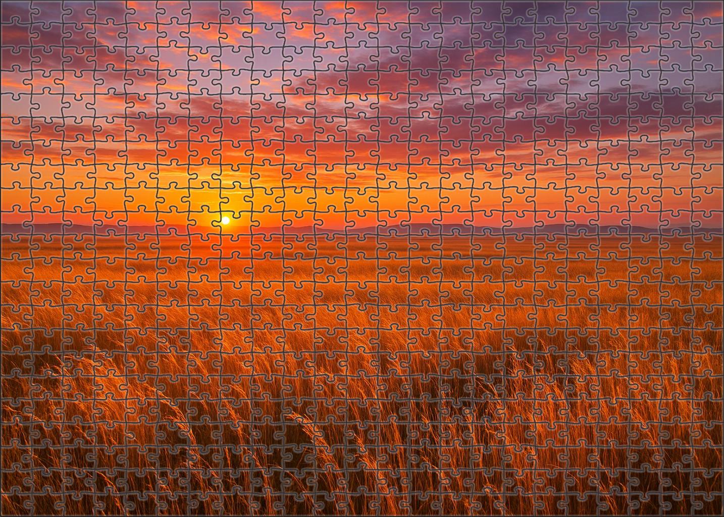 Sunset Prairie Horizon 100 Piece Puzzle