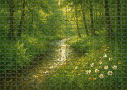 Shimmering Creekwood Glimmer Large Format Puzzle