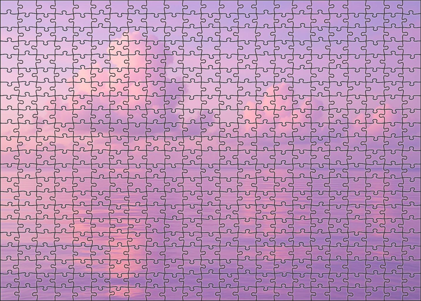 Lavender Horizon Embrace Ethereal Glow Softening The Day Mini Puzzle