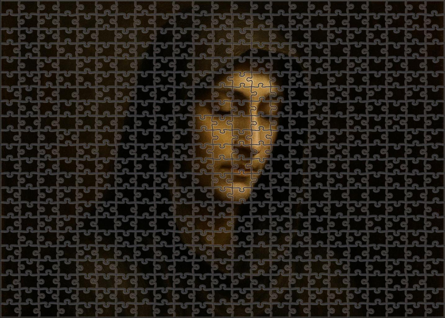 Portrait Of A Silent Observer Mini Puzzle