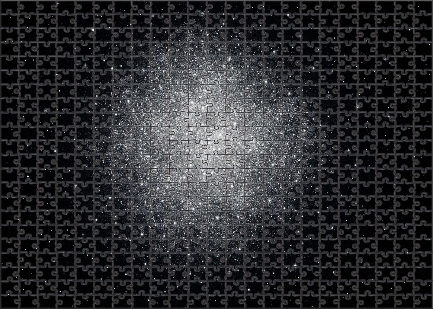 Silvery Cosmic Frost Large Format Puzzle