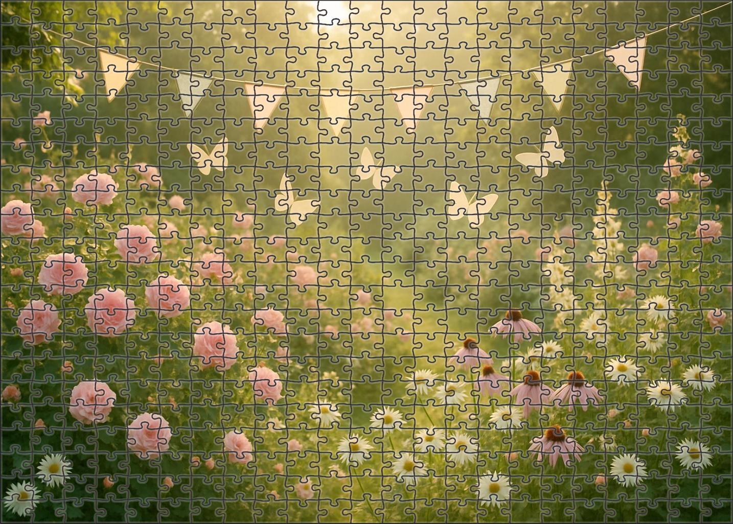 Pastel Spring Awakening Unique Puzzle Design