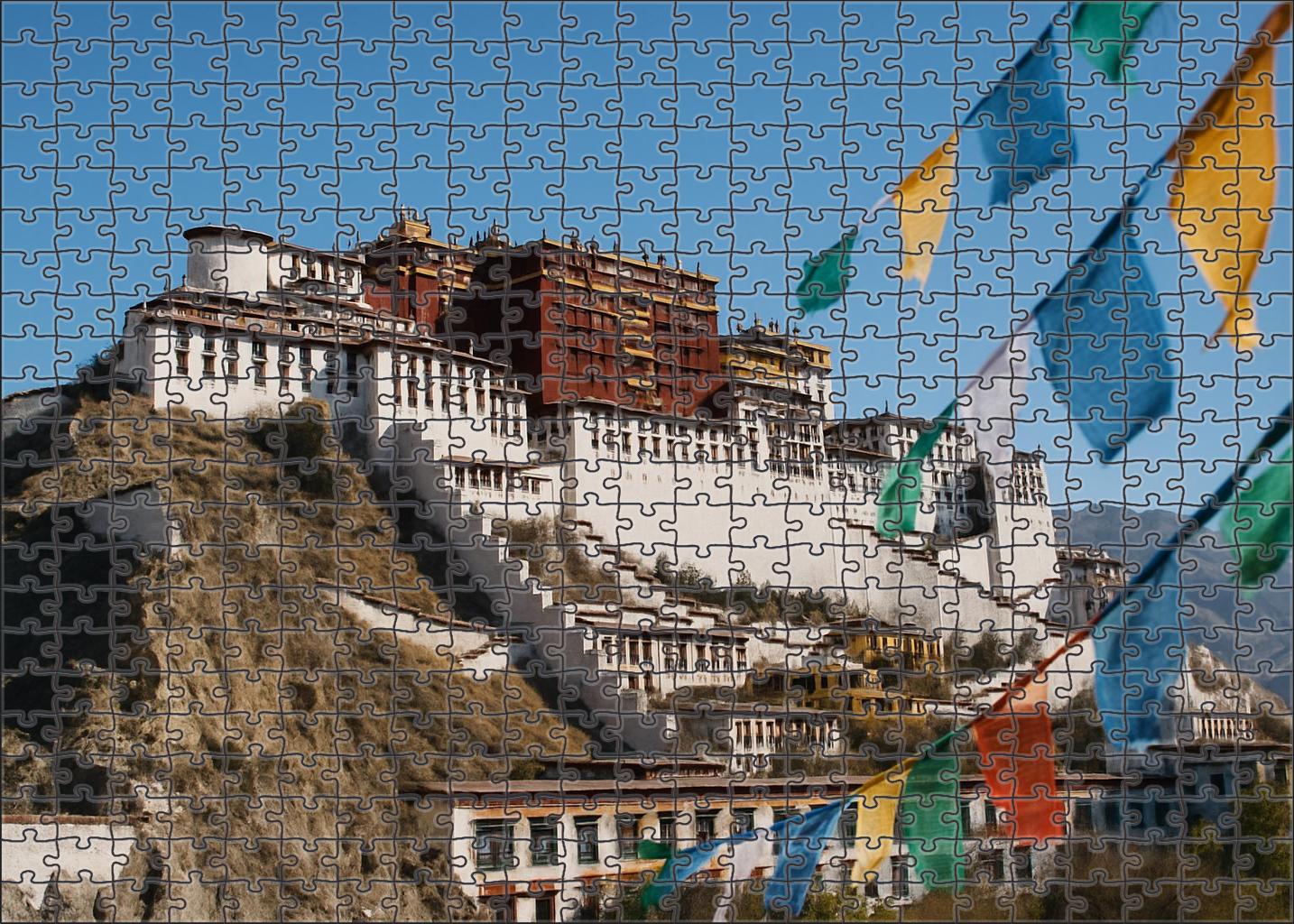 Potala Palace Lhasa Tibet Identified By 5870 Globally As A Spiritual And Political Icon Unique Puzzle Design
