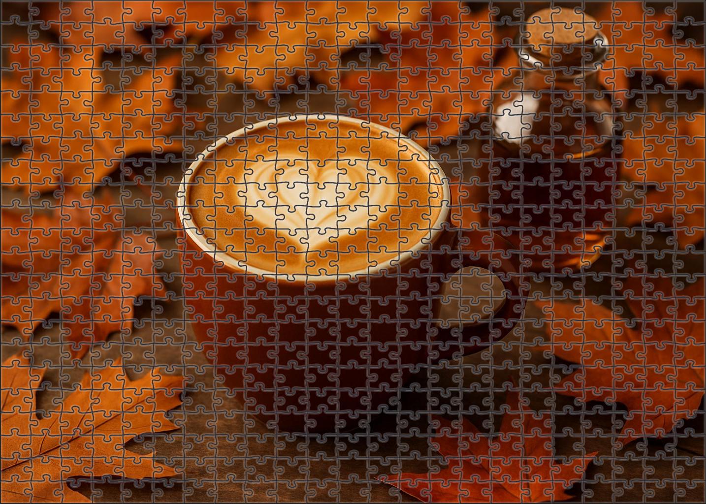 Maple Chestnut Latte Blend Unique Puzzle Design