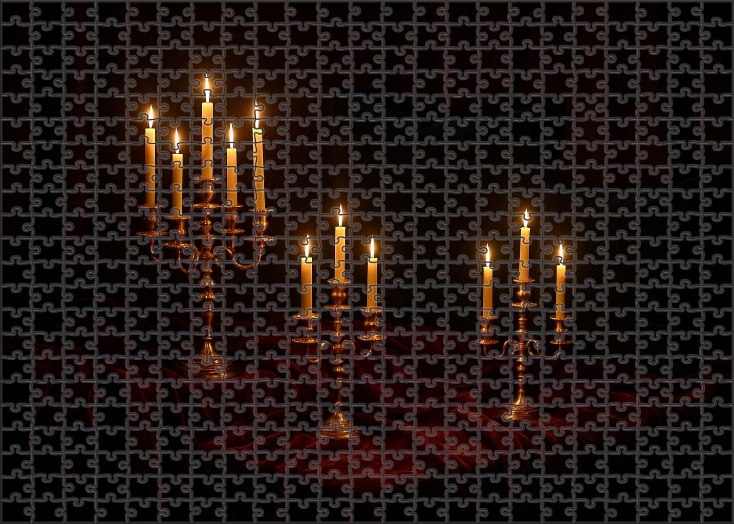 Velvet Night Gathering Custom Jigsaw Puzzle