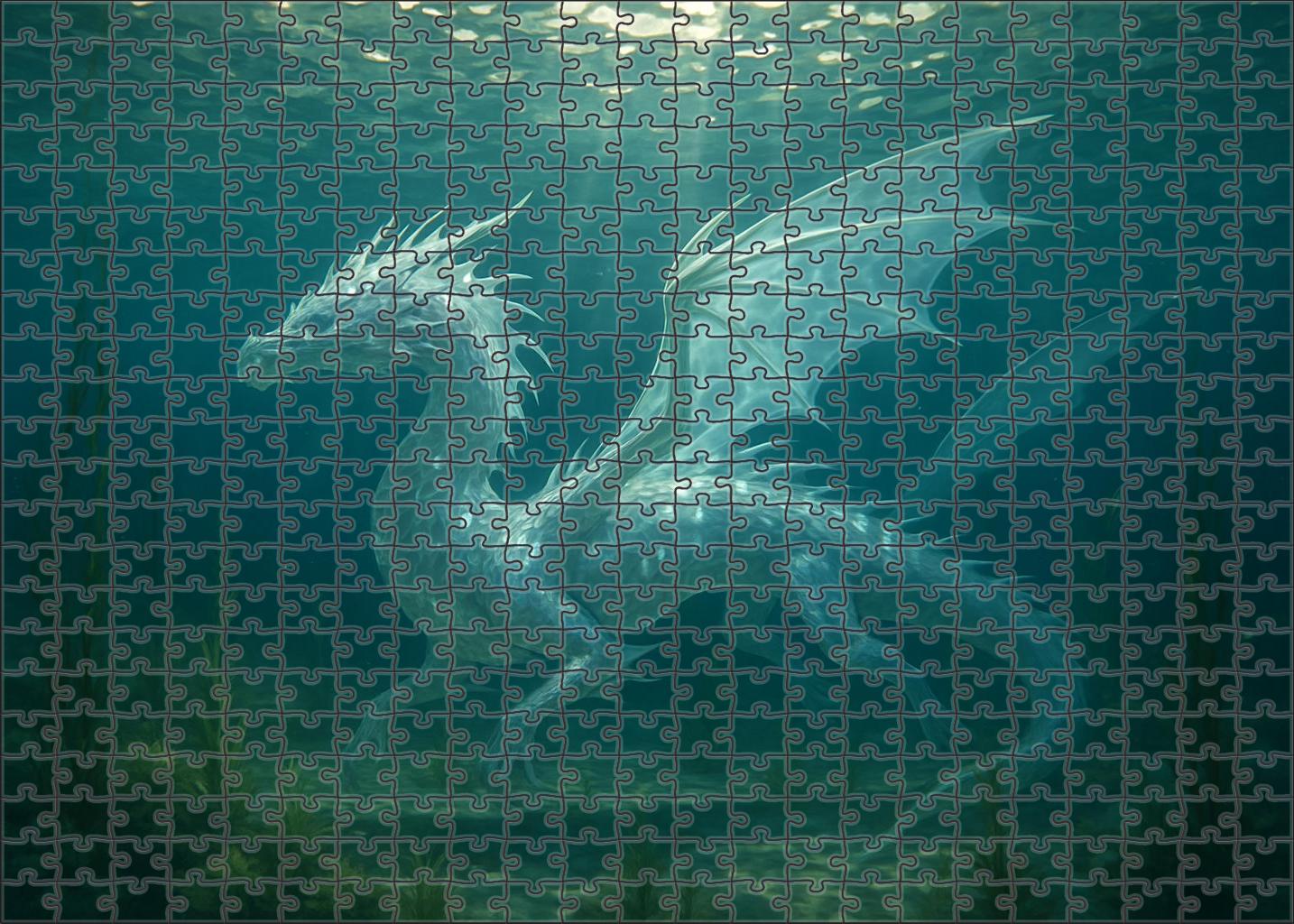 Glassscale Drake Shimmering Aquatic Dragon With Reflective Armor Challenging Puzzles
