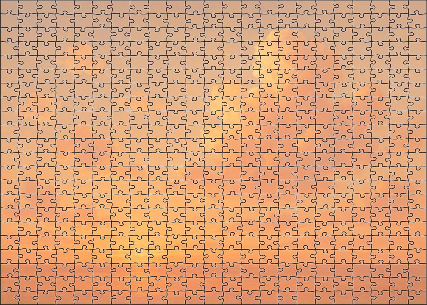 Rose Gold Horizon Bloom Mini Puzzle