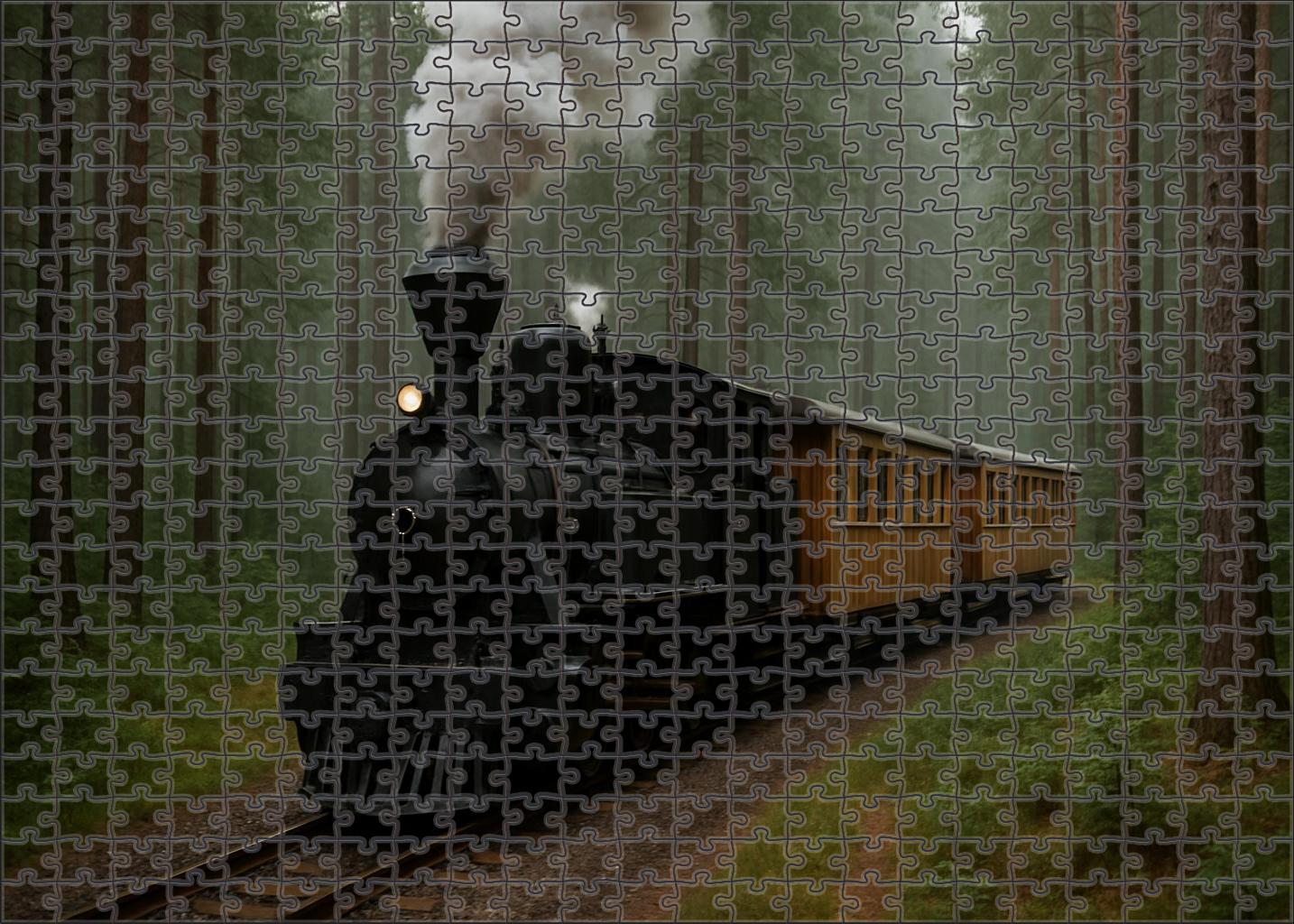 Rustic Pine Narrow Gauge Steam Mini Puzzle