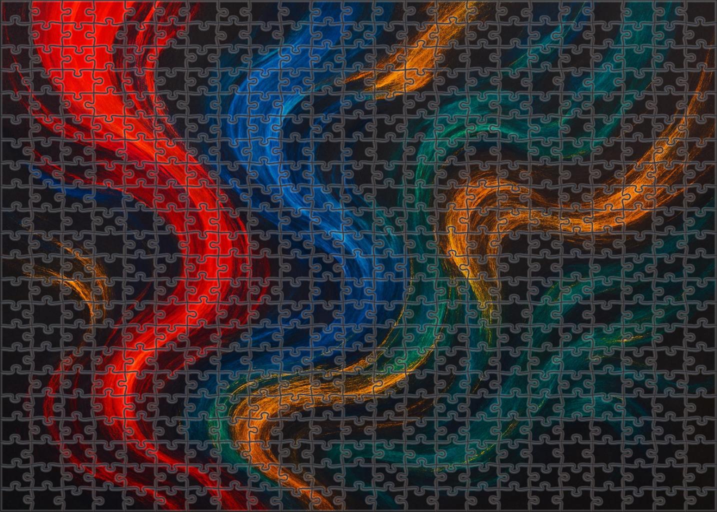 Chromatic Flux Of Emotional Currents 300 Piece Puzzle
