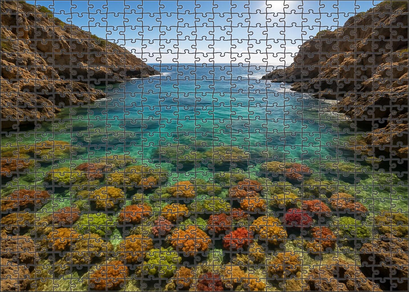 Secluded Coral Bay Unique Puzzle Design