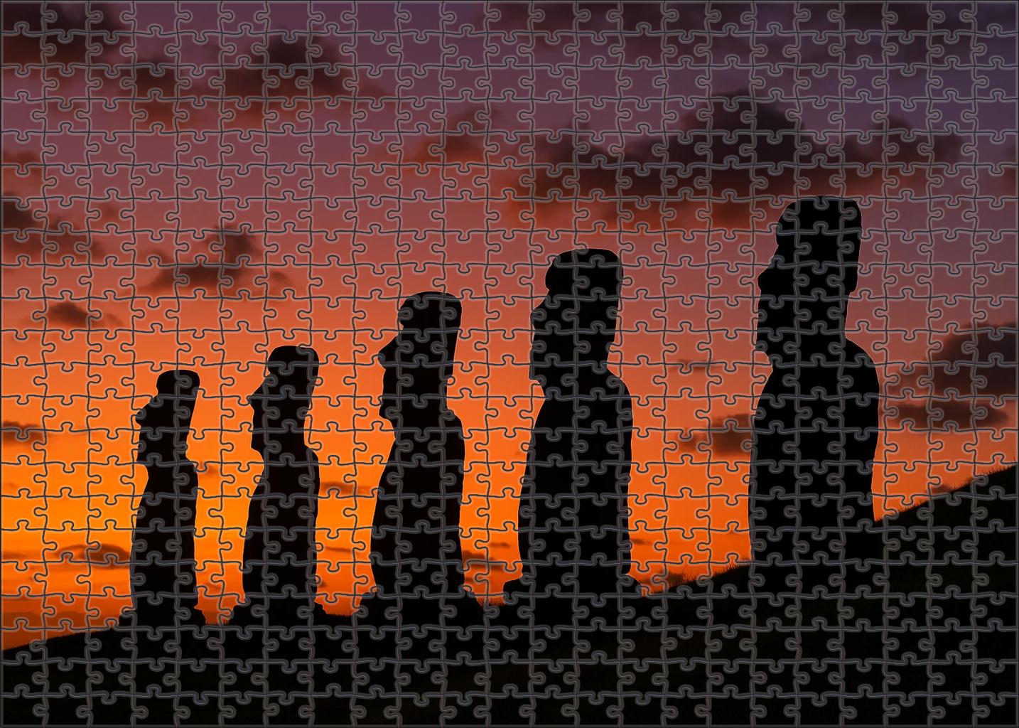 The Moai Statues Of Easter Island Scattered Across Easter Island Chile Recognized By 6575 Globally As Mysterious Monolithic Guardians Of Polynesian Culture 20 Piece Puzzle