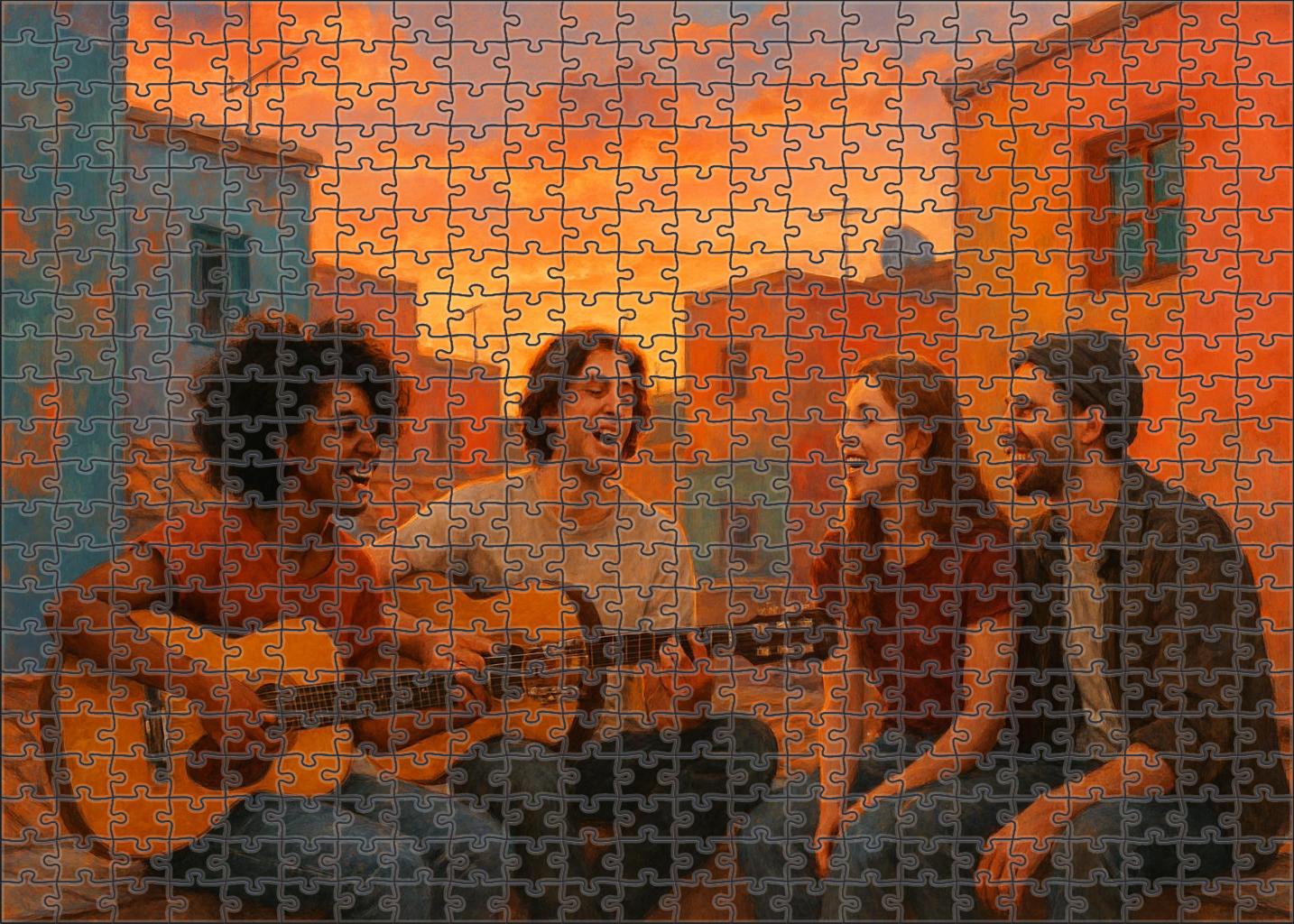 Urban Indie Pop Vibes Unique Puzzle Design