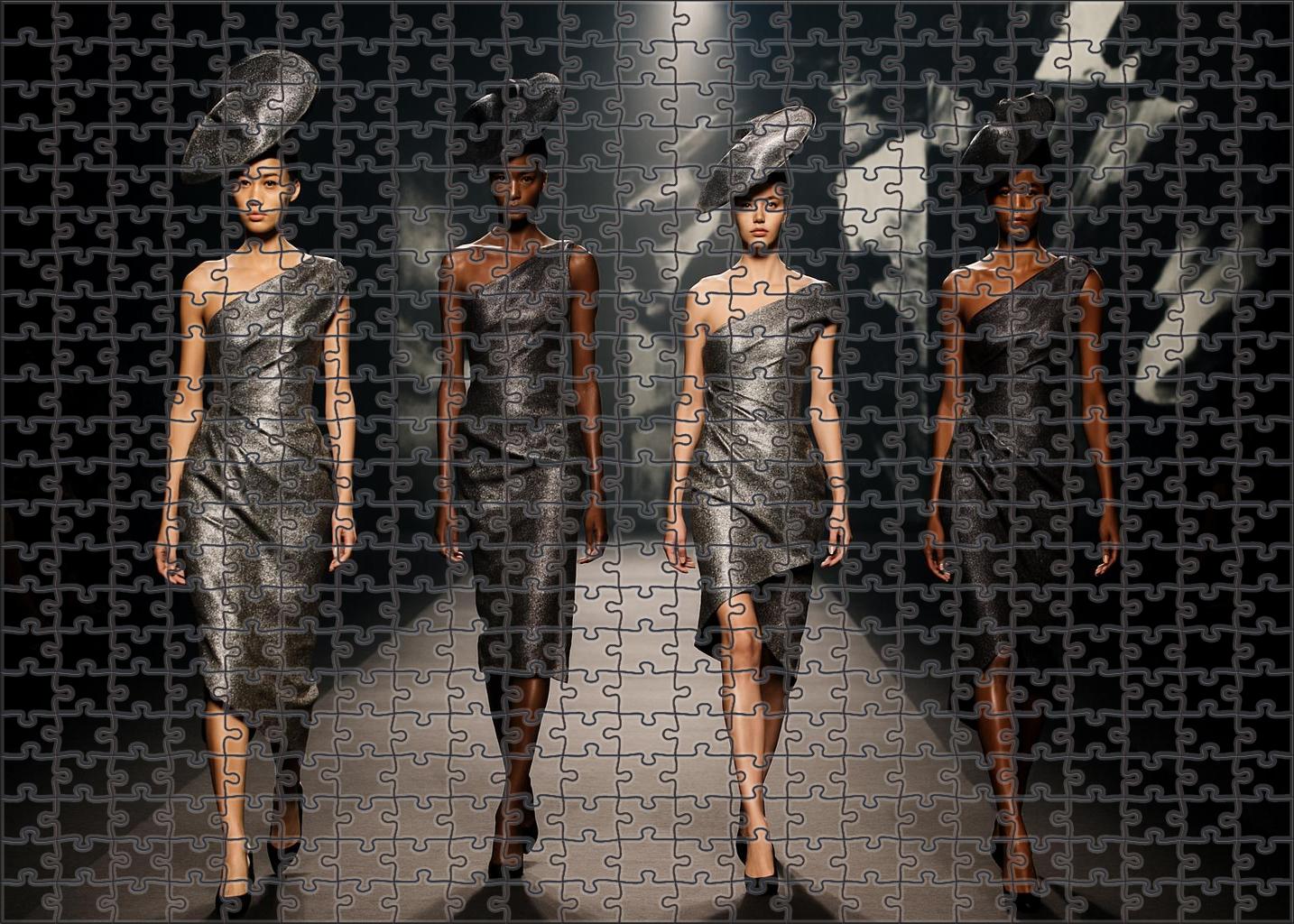 Avant-garde Fashion Showcase Experimental Silhouettes And Textures 50 Piece Puzzle