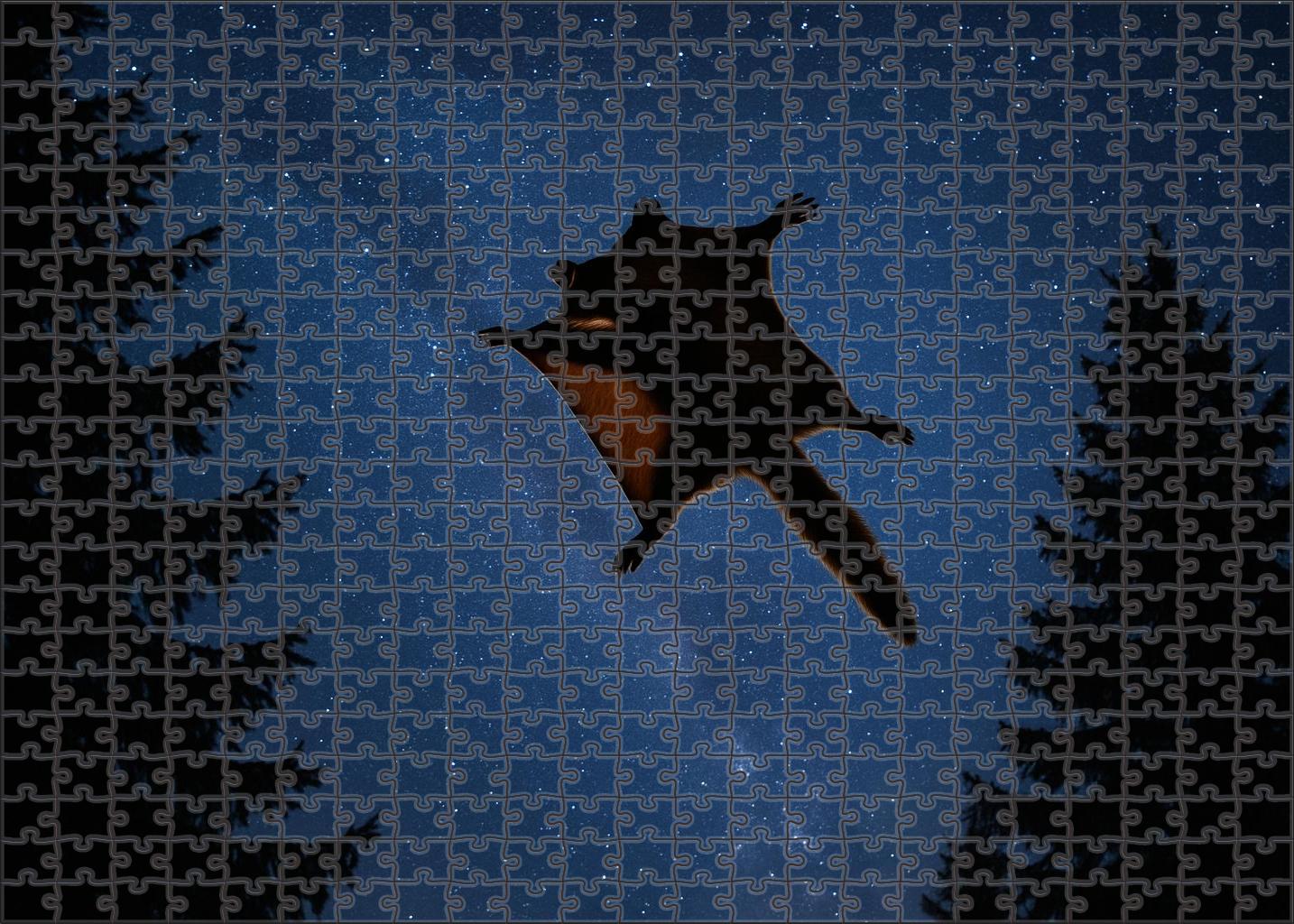 Amber Fanged Glider Nocturnal Mammal With Gliding Membranes And Sharp Canines Puzzle For Adults