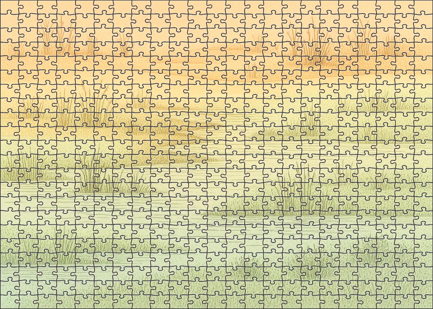 Tidal Marsh Gradient Map 300 Piece Puzzle