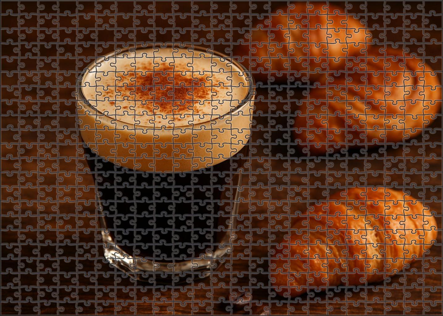Cinnamon Velvet Smooth Espresso With Creamy Spice Unique Puzzle Design