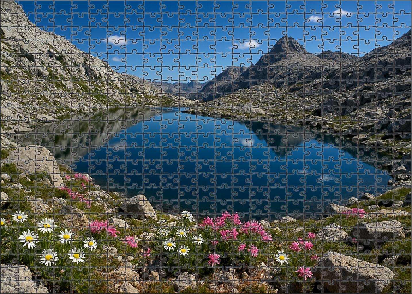 Silent Alpine Tarn Basin 300 Piece Puzzle