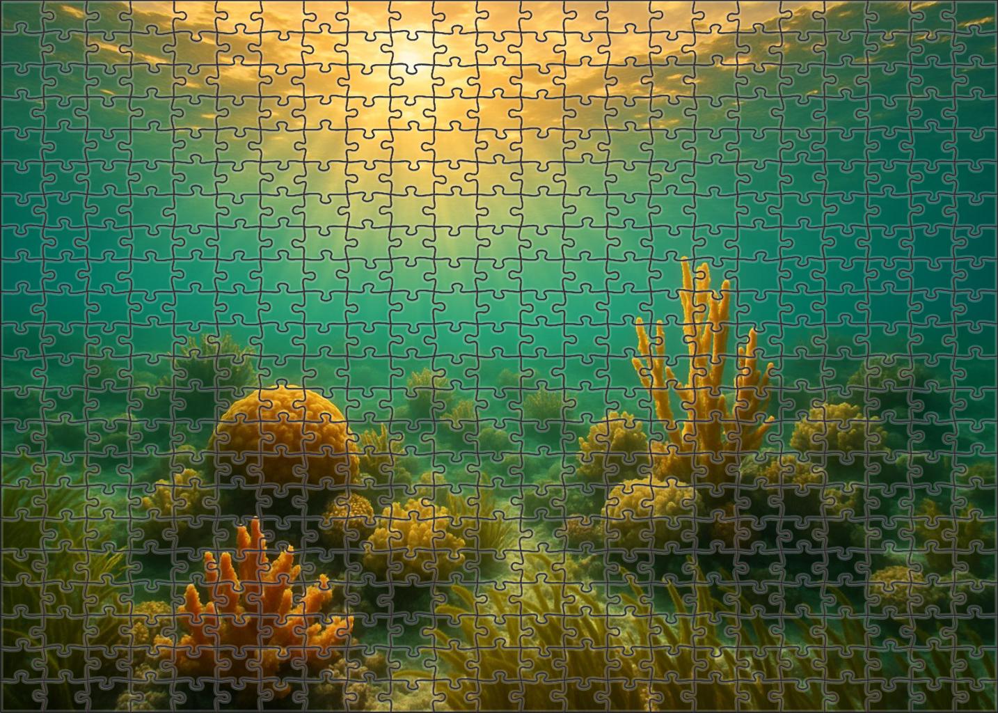 Golden Hour Lagoon 300 Piece Puzzle