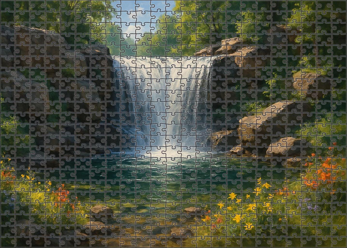 Glistening Fan Veil 300 Piece Puzzle