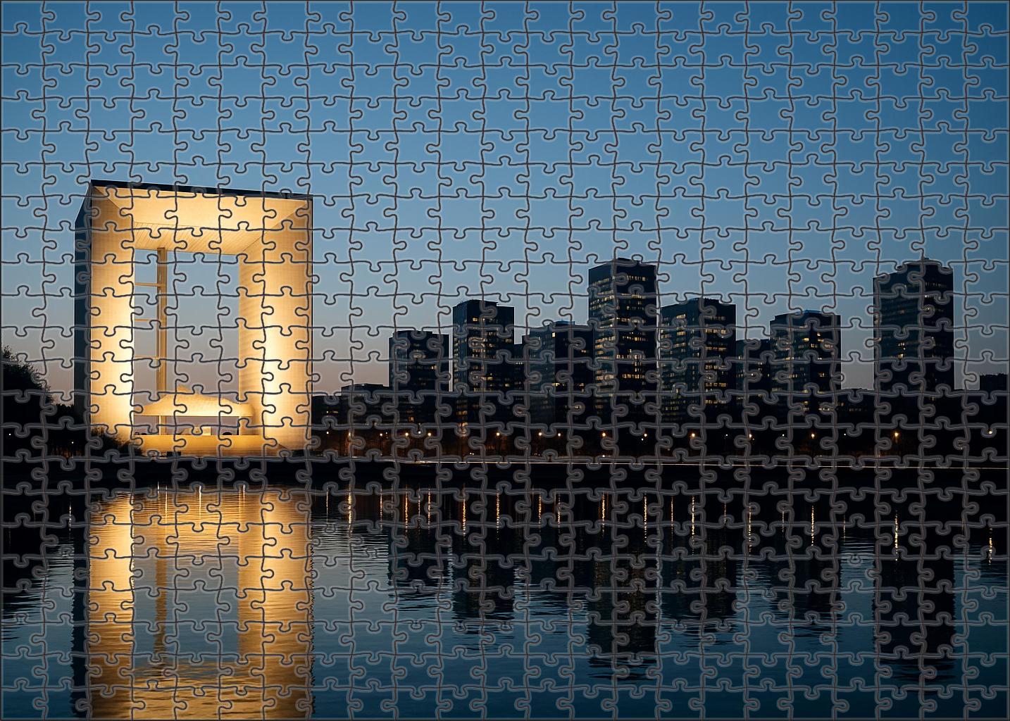 Paris La Dfense Skyline Europe's Leading Business District With Postmodern Skyscrapers 300 Piece Puzzle