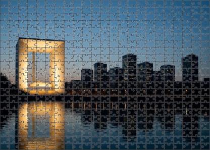 Paris La Dfense Skyline Europe's Leading Business District With Postmodern Skyscrapers 300 Piece Puzzle