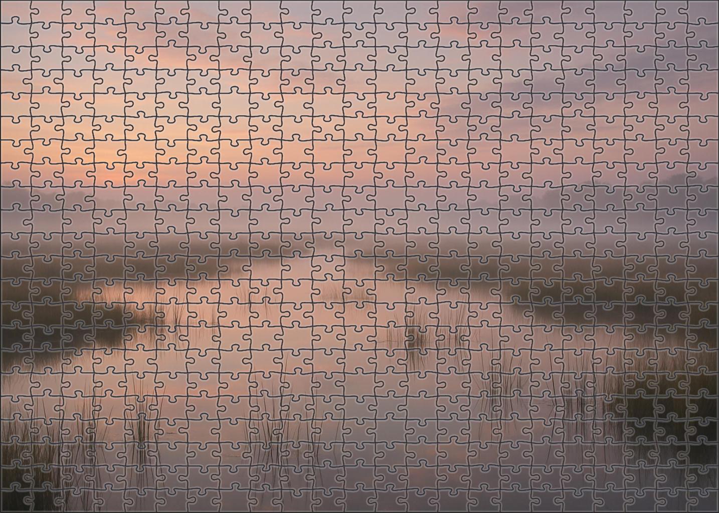 Serene Marshland Dawn Puzzle Collection