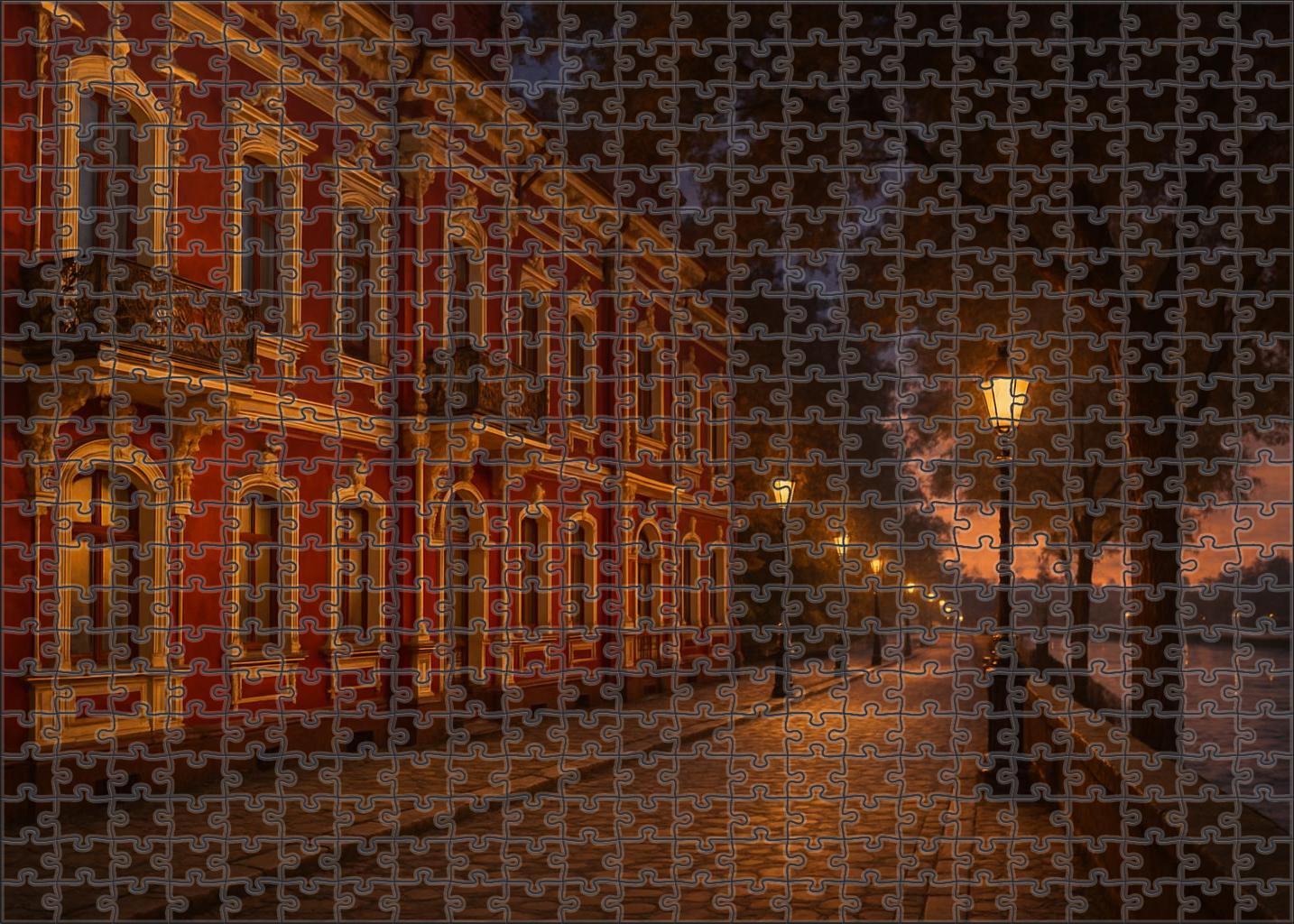 Garnet Promenade Custom Jigsaw Puzzle