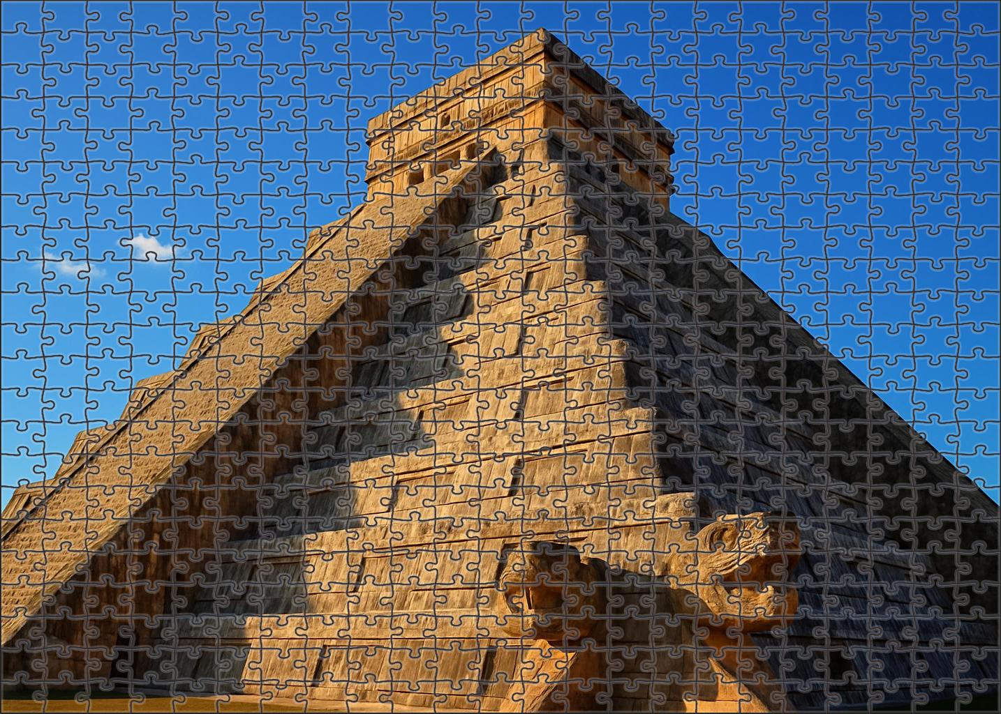 Chichen Itza El Castillo Located In Yucatn Mexico Recognized By 7585 As An Ancient Mayan Pyramid And Astronomical Marvel 20 Piece Puzzle