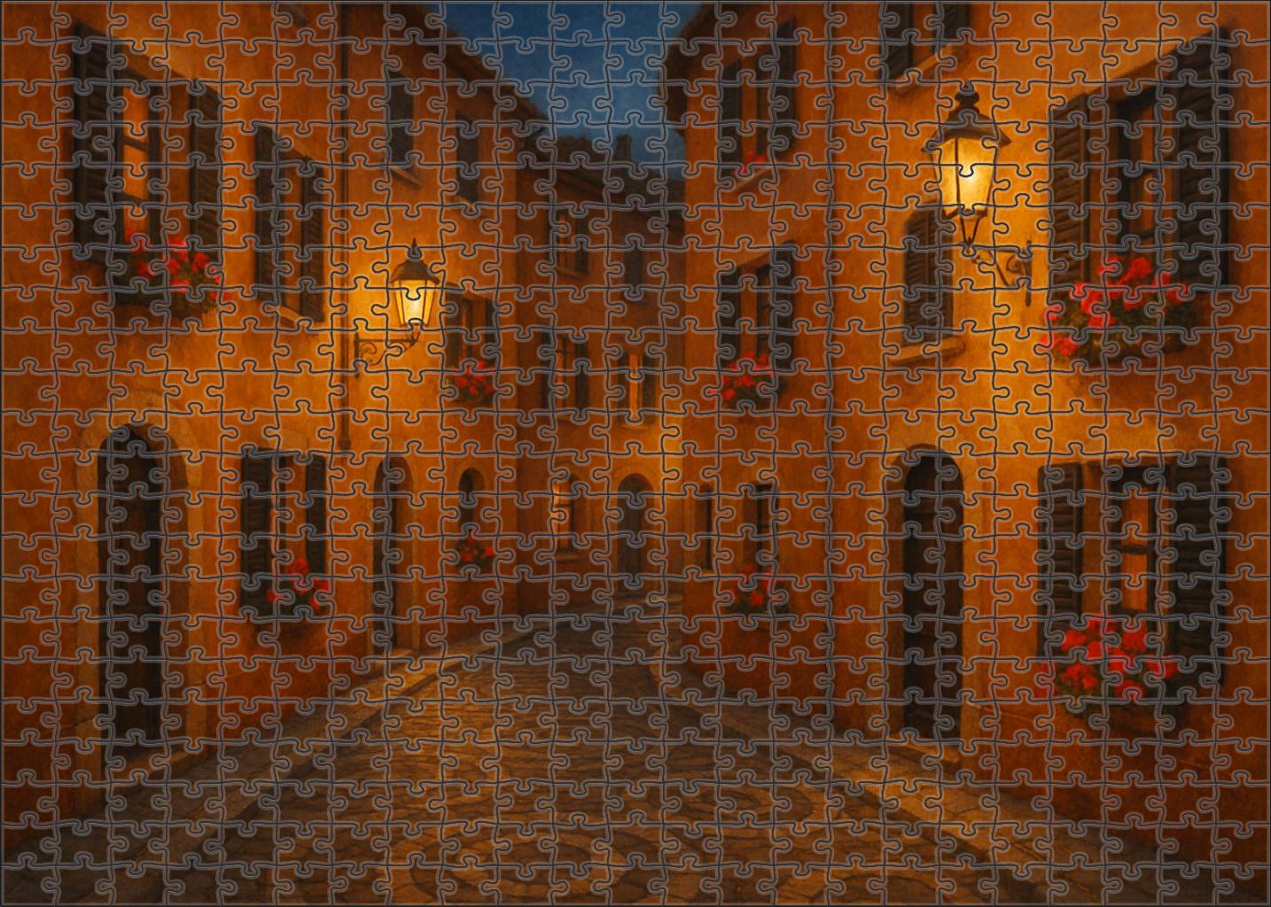 Amber Crescent Custom Jigsaw Puzzle