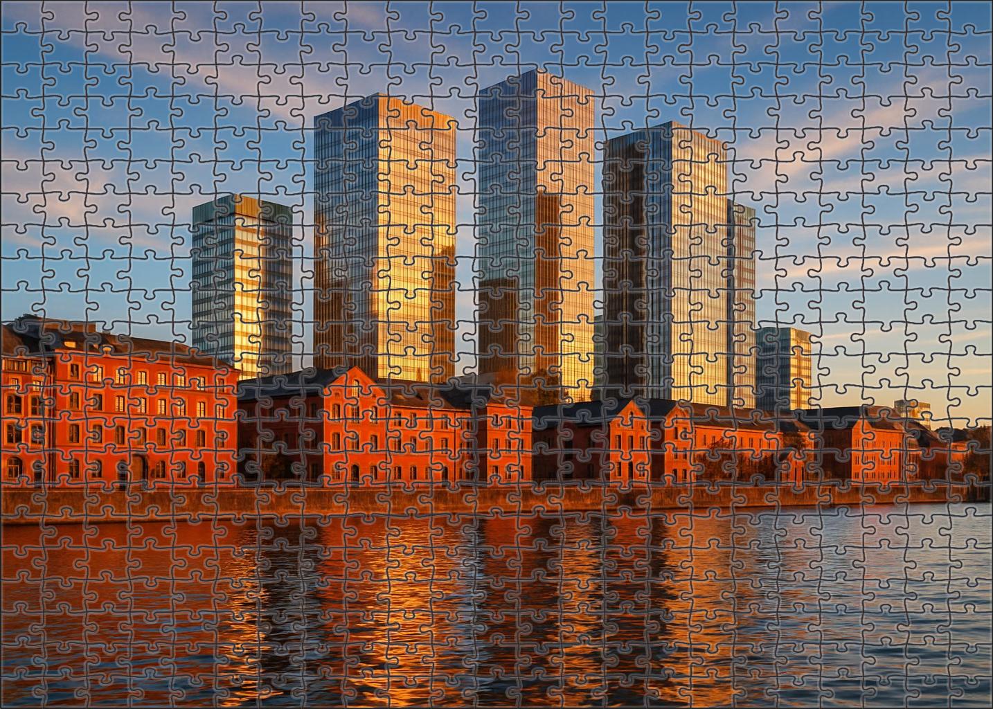 Buenos Aires Puerto Madero Skyline Riverfront Renewal With Contemporary Flair 300 Piece Puzzle