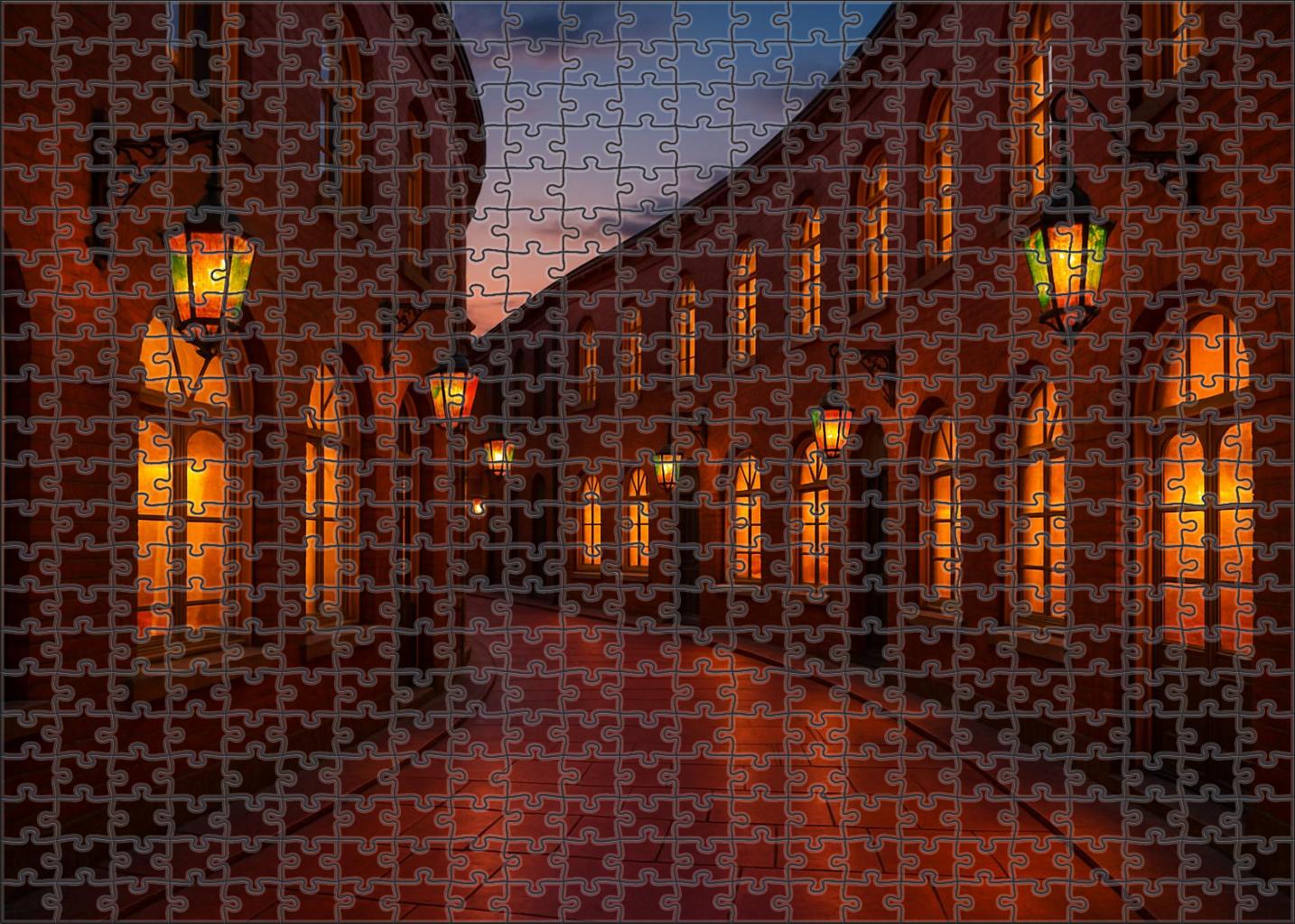 Crimson Crescent Walk 200 Piece Puzzle