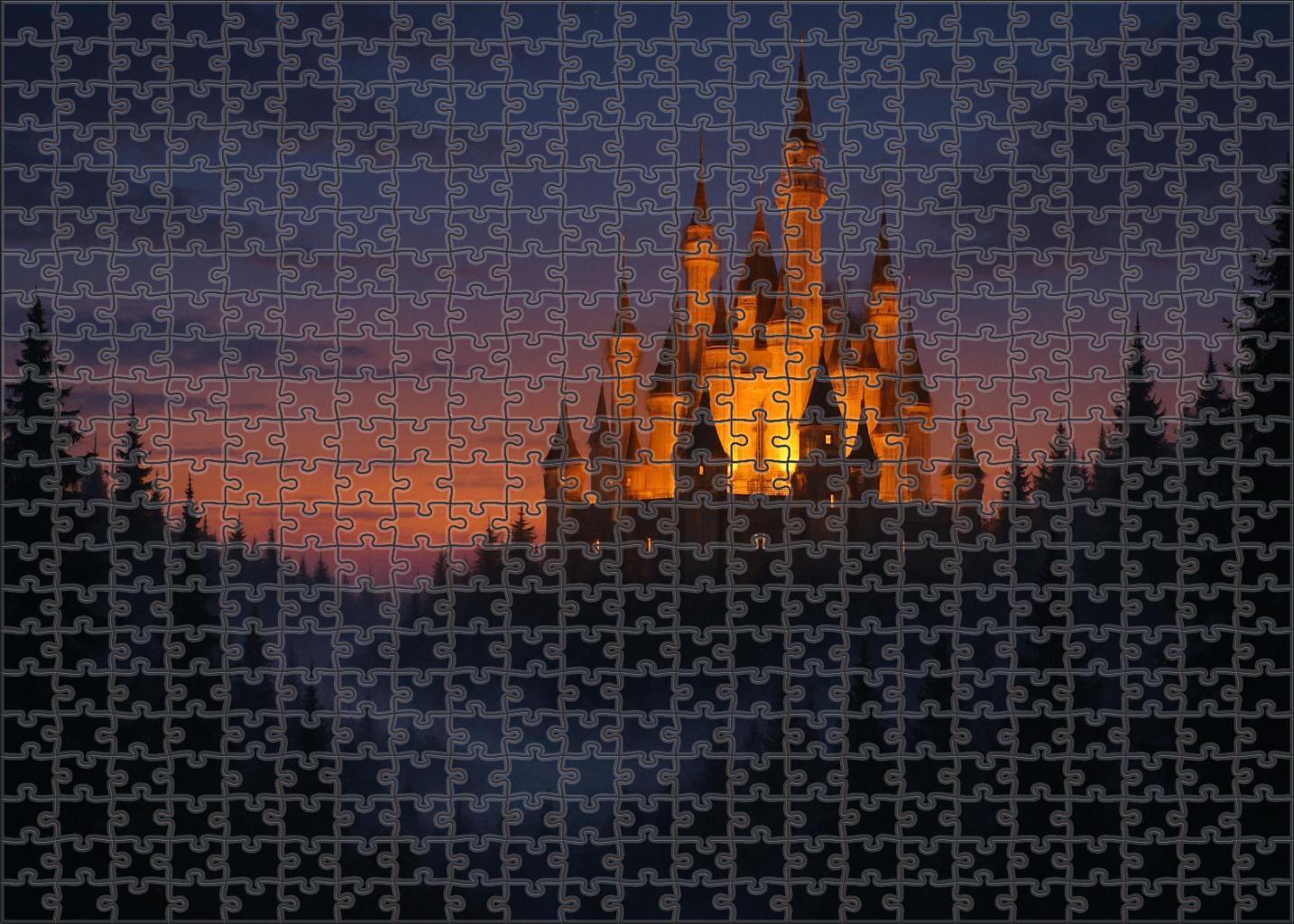 Neuschwanstein Castle Bavaria Germany - Recognized By 7358 Worldwide For Its Fairy Tale Silhouette Easy Puzzles