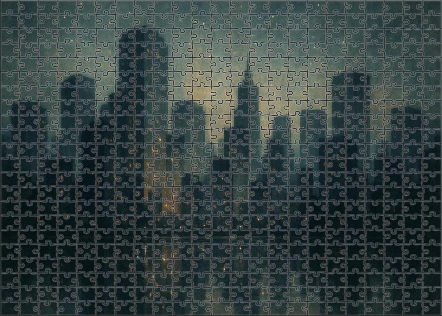 Nocturne Of The Urban Jungle 50 Piece Puzzle