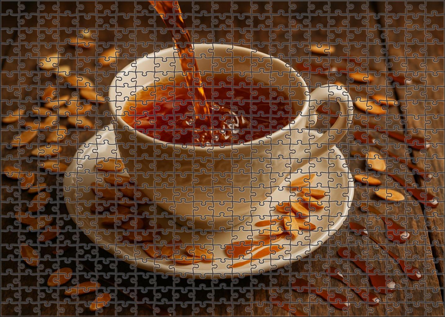 Amber Reverie Silky Black Tea With Toasted Almond And Caramel Swirls 50 Piece Puzzle