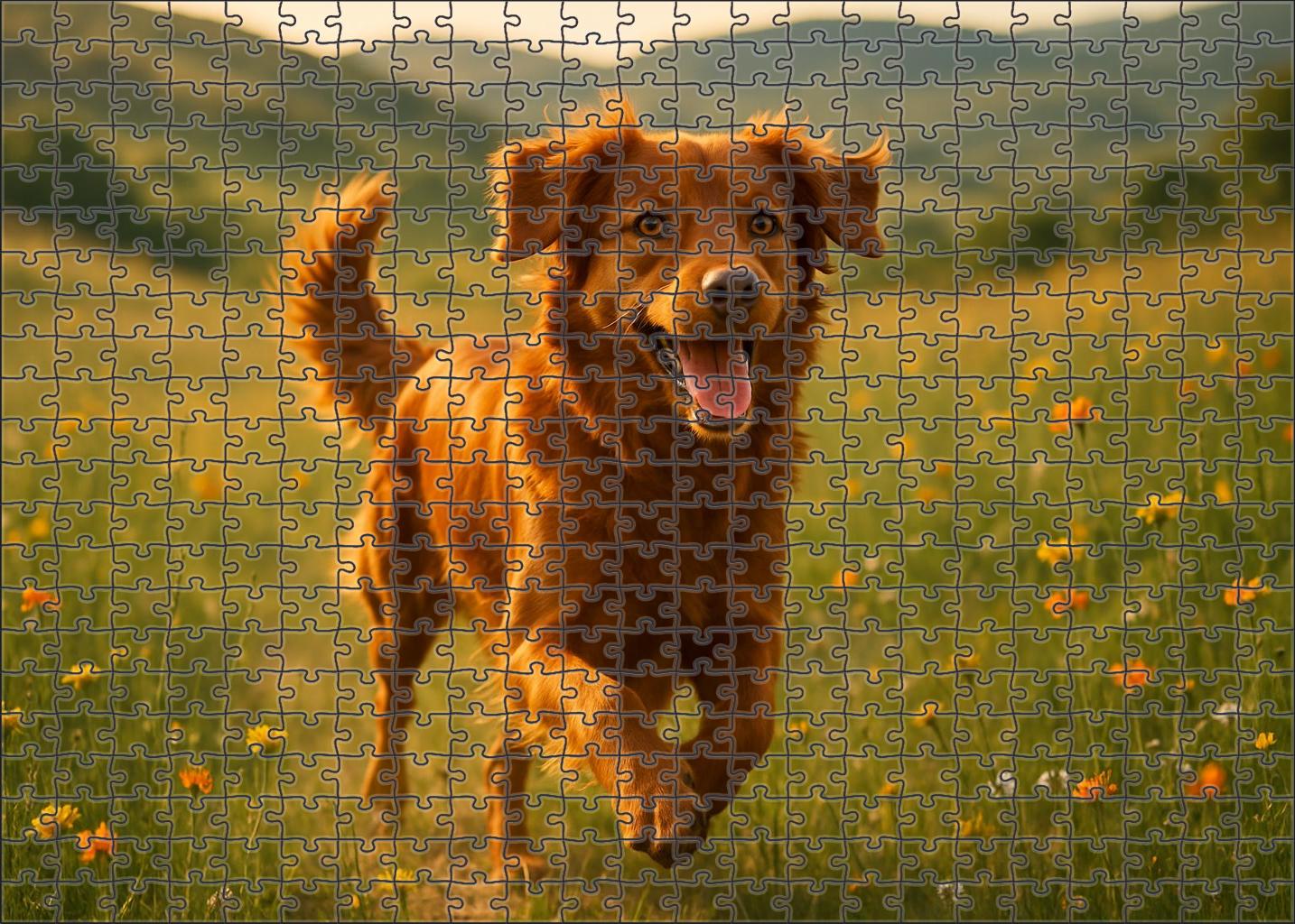 Amber Whirlwind Energetic Copper-coated Herding Dog With Agile Spirit Challenging Puzzles